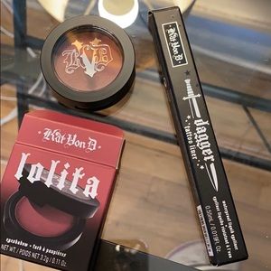 Kat Von D shadow and liner.